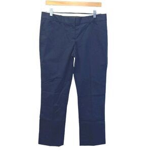 NWT Theory‎ Womens Mid-rise Flat Front Luke Radar Chino Pants Black Indigo Sz 10